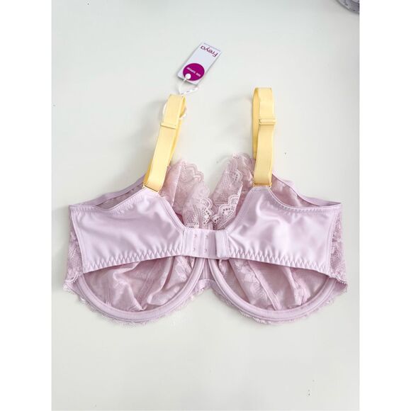 Freya Macaron Yellow Lilac Lace OFFBEAT Side Support Underwire Bra Size 40I NWT - Picture 3 of 4